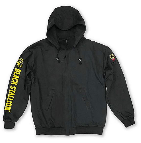 Black Stallion TruGuard™ 200 FR Cotton Hooded Sweatshirt #JF1331BK